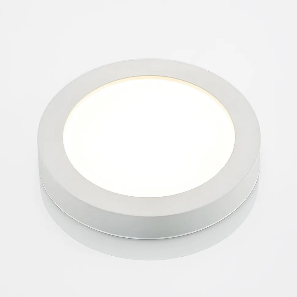 Prios LED plafondlamp Edwina, wit, 25 cm, CCT, IP44
