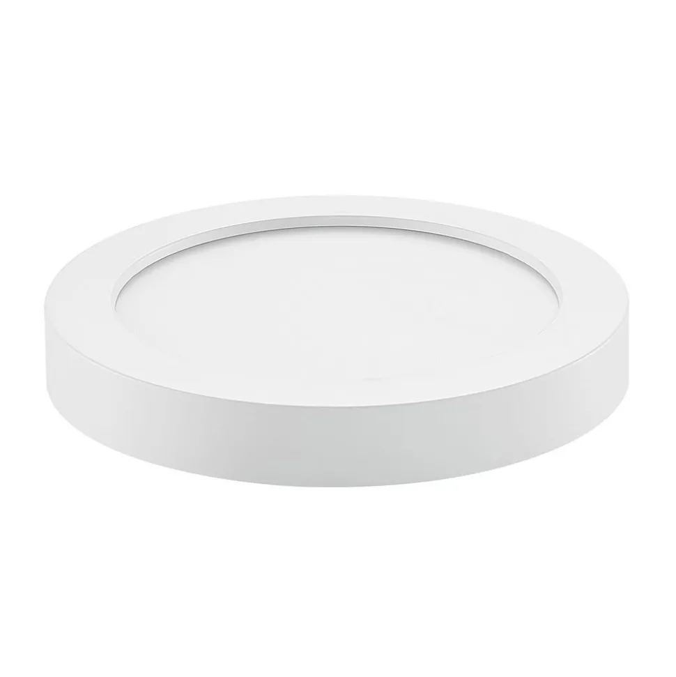 Prios LED plafondlamp Edwina, wit, 25 cm, CCT, IP44