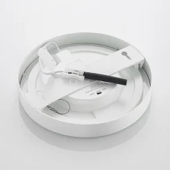 Prios LED plafondlamp Edwina, wit, 25 cm, CCT, IP44