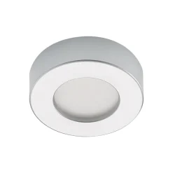 Prios LED plafondlamp Edwina, zilver, 12 cm, CCT, IP44