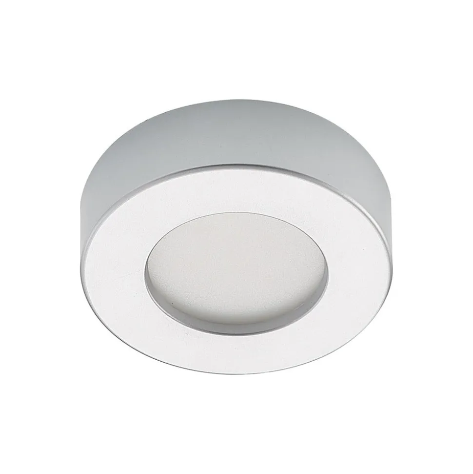 Prios LED plafondlamp Edwina, zilver, 12 cm, CCT, IP44