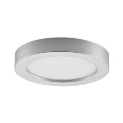 Prios LED plafondlamp Edwina, zilver, 23 cm, CCT, IP44