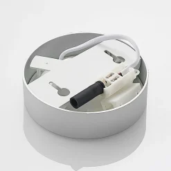 Prios LED plafondlamp Edwina, zilver, 12 cm, set van 3