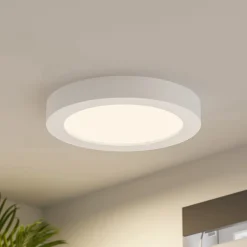 Prios LED plafondlamp Edwina, wit, 25 cm, set van 3