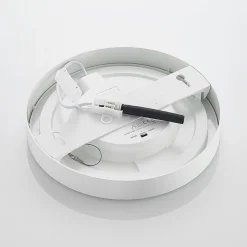 Prios LED plafondlamp Edwina, wit, 25 cm, set van 3