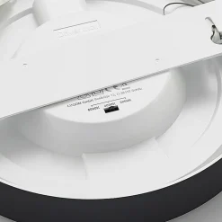 Prios LED plafondlamp Edwina, zwart, 23 cm, CCT, IP44