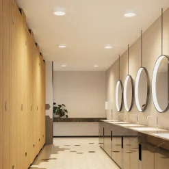 Prios LED plafondlamp Edwina, wit, 23 cm, CCT, IP44