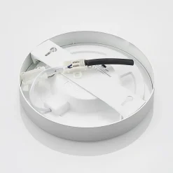 Prios LED plafondlamp Edwina, zilver, 23 cm, set van 2