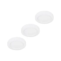 Prios LED plafondlamp Edwina, wit, 23 cm, set van 3