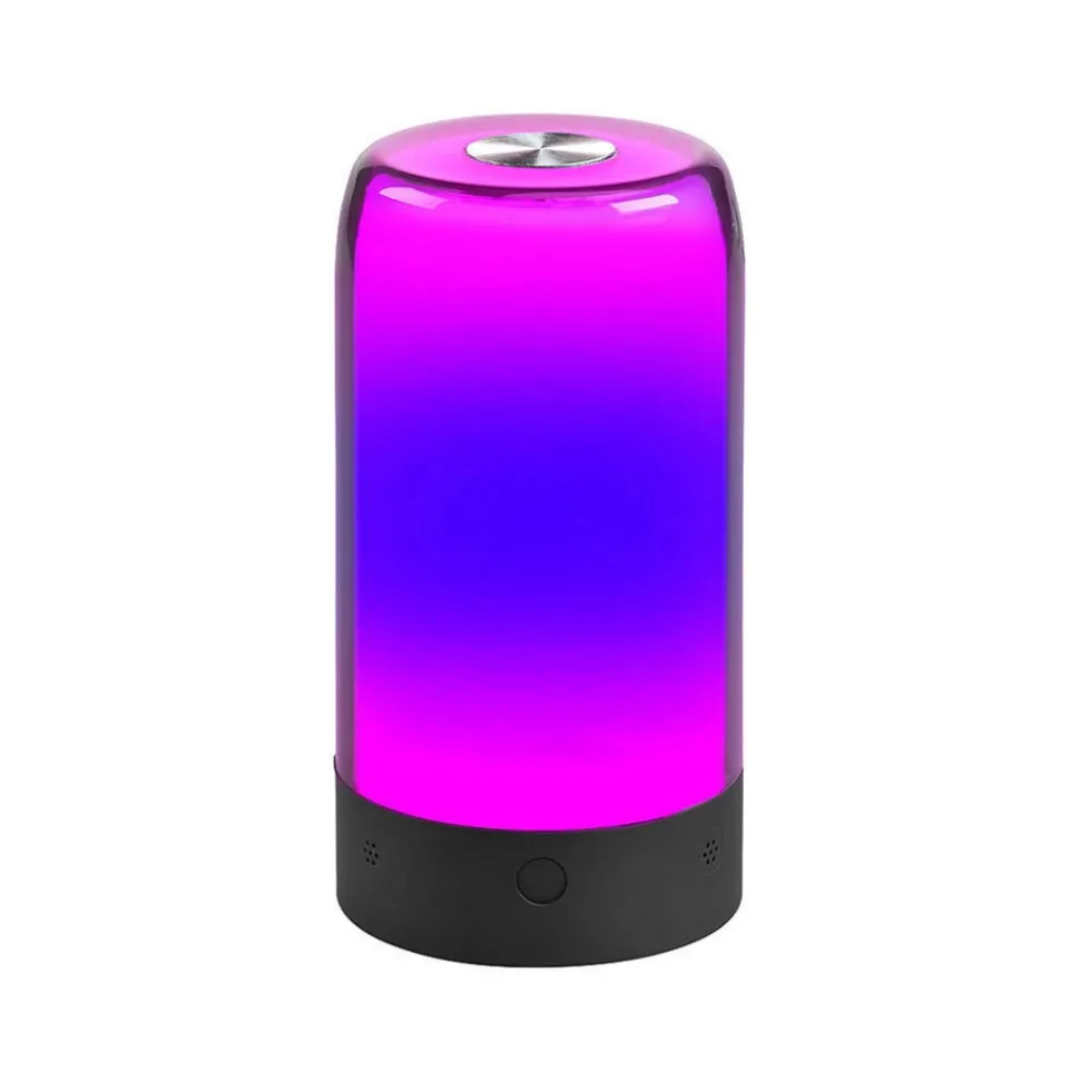 Prios LED tafellamp Valtari, wit, hoogte 19 cm, RGB