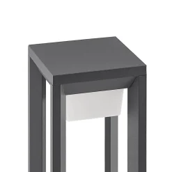 Prios LED tuinpadverlichting Gamion, 90 cm, antraciet, metaal, IP54