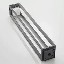 Prios LED tuinpadverlichting Gamion, 90 cm, antraciet, metaal, IP54