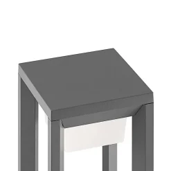 Prios LED tuinpadverlichting Gamion, 60 cm, antraciet, metaal, IP54