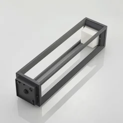 Prios LED tuinpadverlichting Gamion, 60 cm, antraciet, metaal, IP54