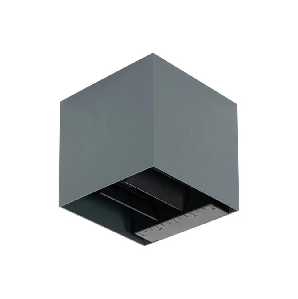 Prios LED wandlamp op zonne-energie Lius, hoogte 15 cm, bewegingsmelder