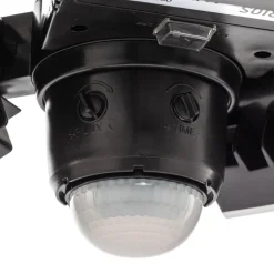 Prios LED wandspot Wrenley, zwart, sensor