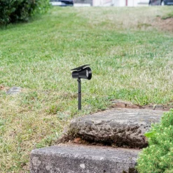 Prios LED-zonneschijnwerper Birko, hoogte 56 cm, zwart, grondspies