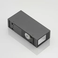 Prios Loriava LED buitenwandlamp in donkergrijs