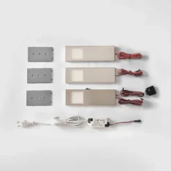 Prios Lorna LED meubelverlichting roestvrij staal 3 stuks