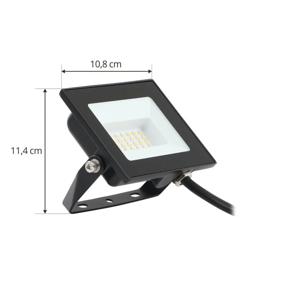 Prios Maikel buitenspot, 20W, 1500lm, metaal