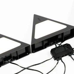 Prios Odia LED meubelverlichting, zwart, set van 5