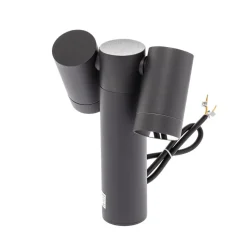 Prios prikspot Tulimar, 40 cm, zwart, 2-lamps