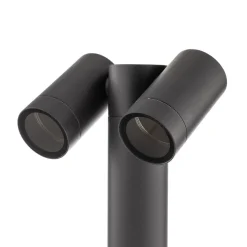 Prios prikspot Tulimar, 40 cm, zwart, 2-lamps