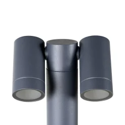 Prios prikspot Tulimar, 40 cm, zwart, 2-lamps