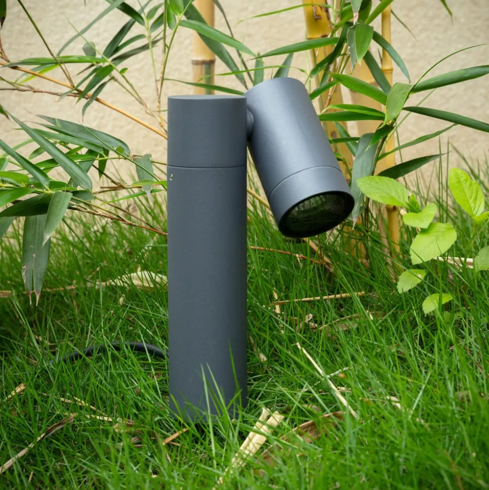 Prios prikspot Tulimar, hoogte 40 cm, antraciet, aluminium