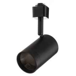 Prios railspot Jorell, zwart, 1-lamp, GU10, metaal