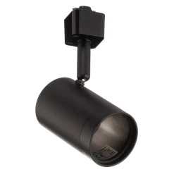 Prios railspot Jorell, zwart, 1-lamp, GU10, metaal