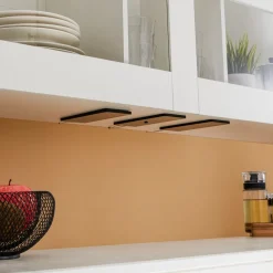 Prios Rixa LED meubelverlichting, zwart, 3 stuks