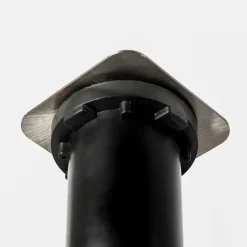 Prios Riya grondspot inbouwlamp, hoekig, roestvrij staal