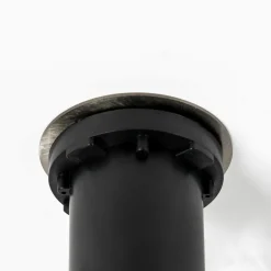 Prios Riya grondspot inbouwlamp, rond, roestvrij staal