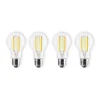 Prios Smart LED Filament E27 7W dimbaar CCT Tuya set van 4