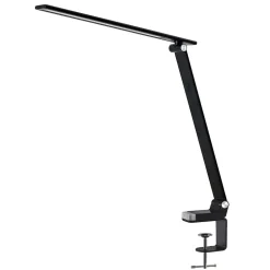 Prios Tamarin LED tafellamp, dimbaar, zwart