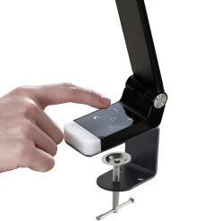 Prios Tamarin LED tafellamp, dimbaar, zwart