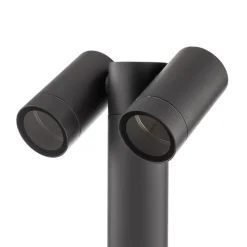 Prios tuinpadverlichting Tulimar, 2-lamps, 60cm, metaal, IP65