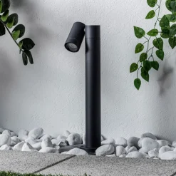 Prios Tulimar sokkellamp, 45cm, antraciet 1-lamp, metaal