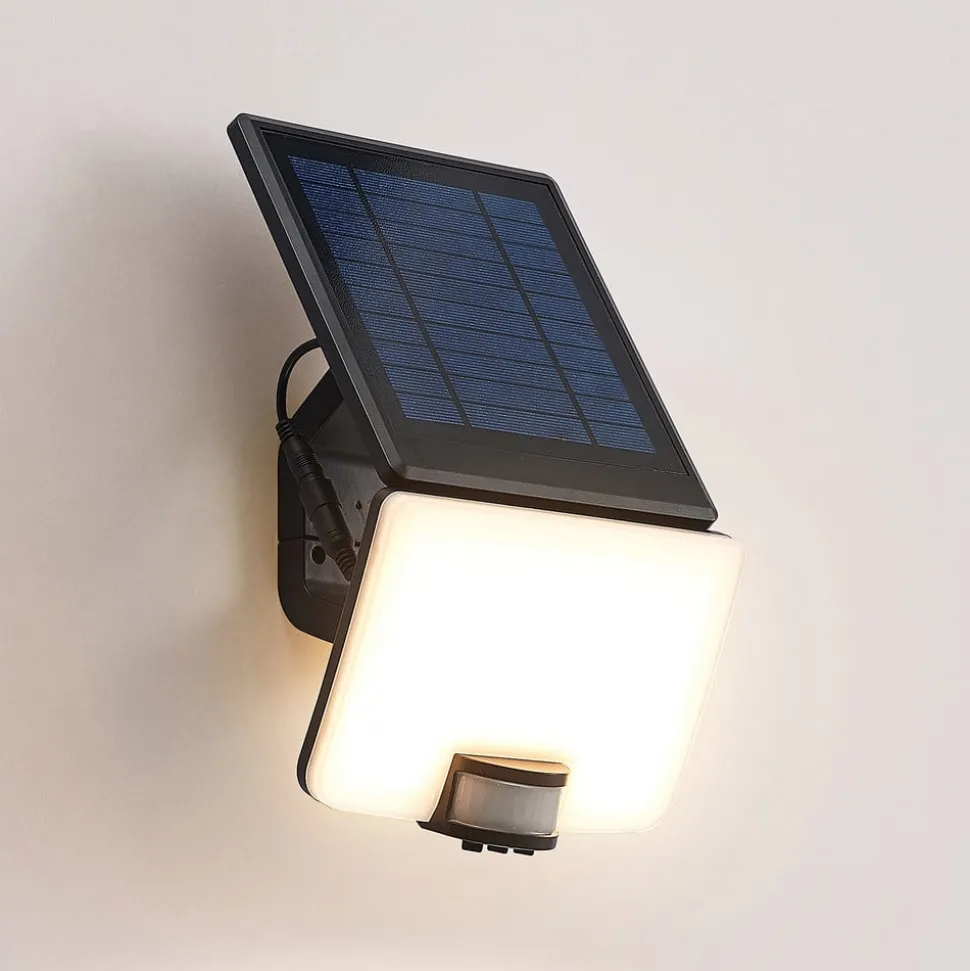 Prios Yahir LED wandspot op zonne-energie sensor