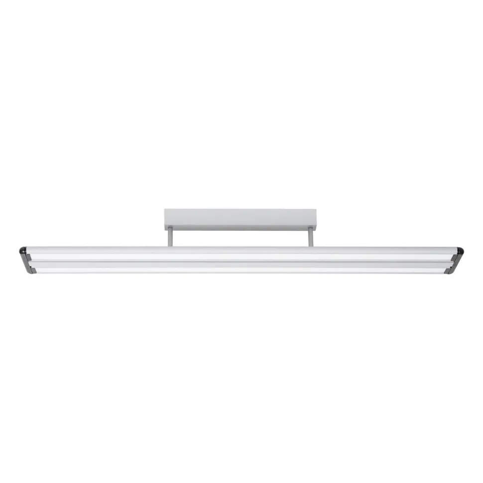 Prios Yuela LED plafondlamp, DALI, 120 cm, wit