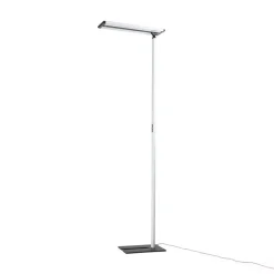 Prios Zyair LED kantoor vloerlamp, wit 59,7 cm