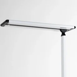 Prios Zyair LED kantoor vloerlamp, wit 59,7 cm