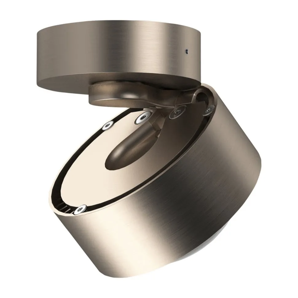 Puk Mini Move LED, heldere lens, mat nikkel