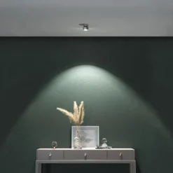 Puk Mini Move LED, heldere lens, mat nikkel