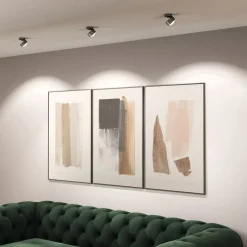 Puk Mini Move LED, heldere lens, mat nikkel