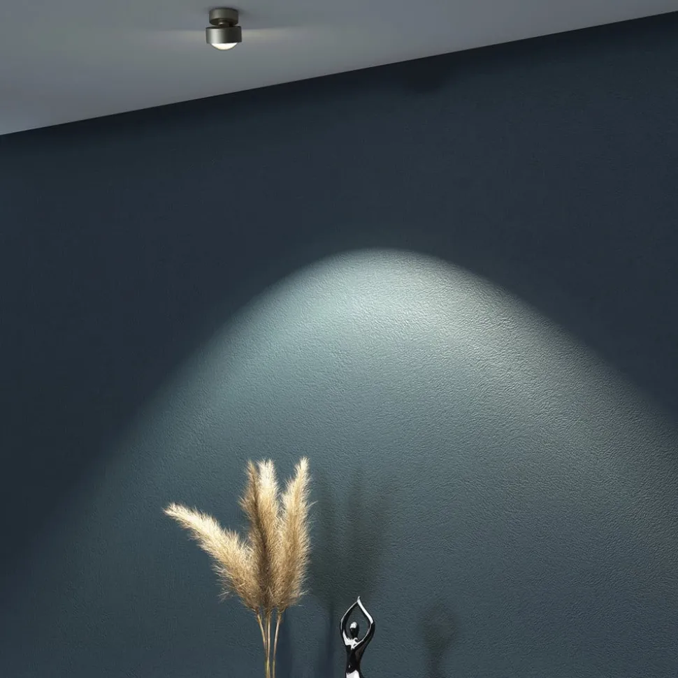 Puk Mini Move LED, heldere lens, mat nikkel