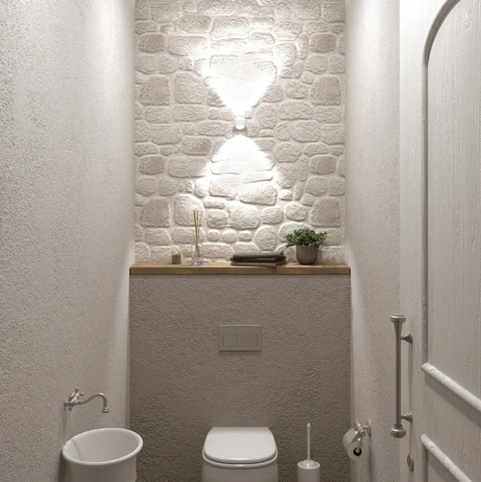 Puk Mini Wand, G9, heldere lenzen, mat wit