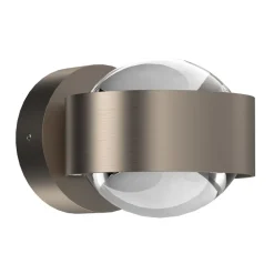 Puk Mini Wand LED 2x8W lenzen helder, mat nikkel