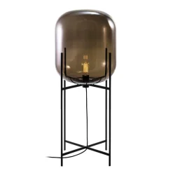 pulpo vloerlamp Oda In Between, rookgrijs/zwart, 111 cm